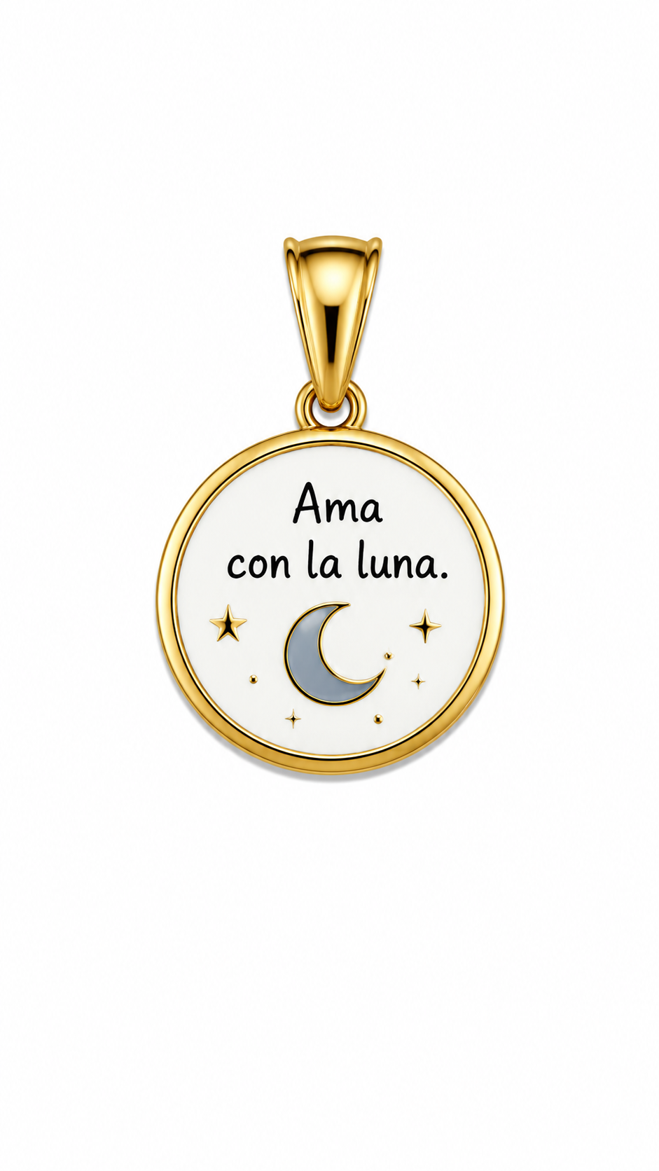 CIONDOLO TONDO FRASI