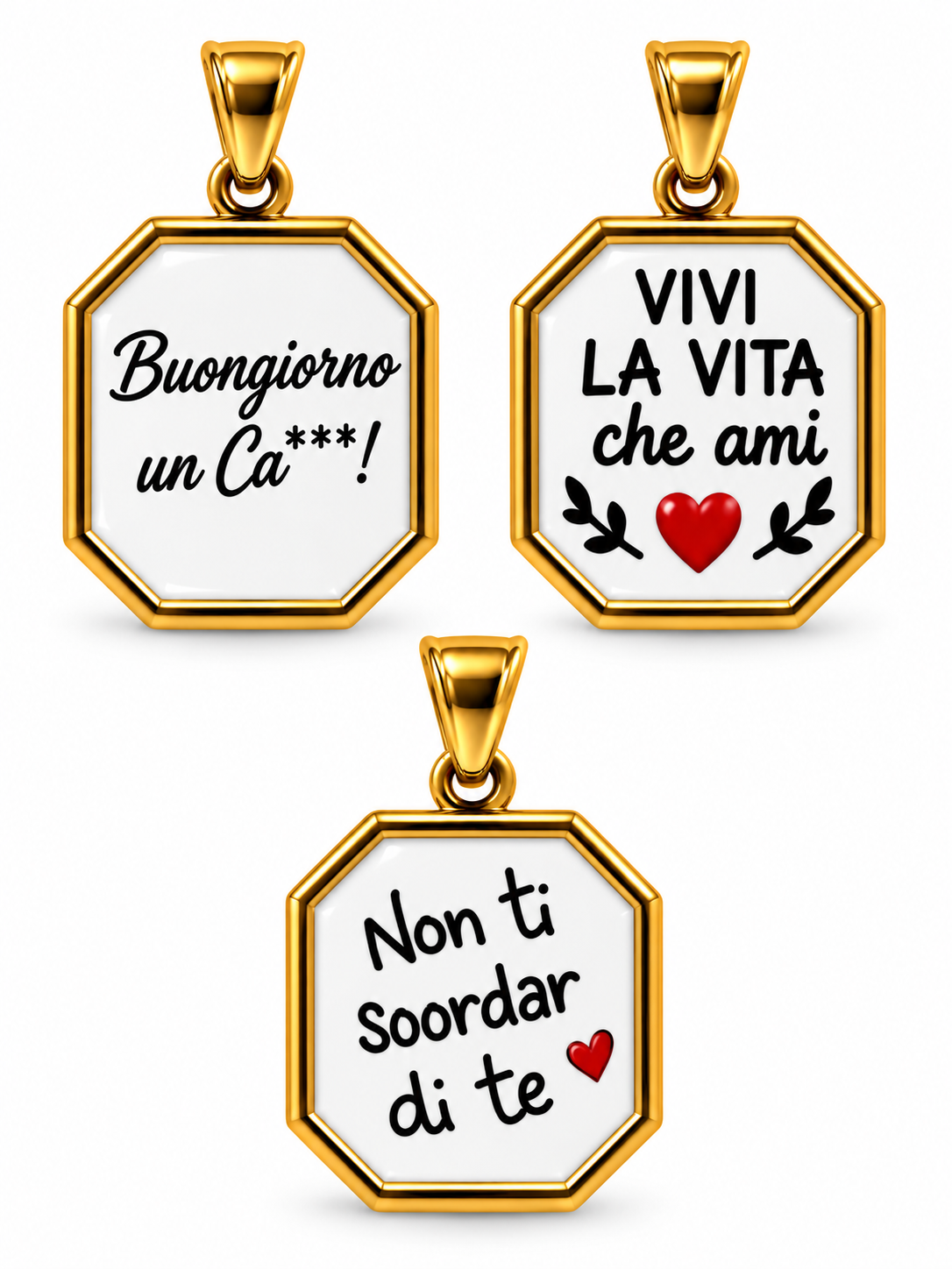CIONDOLO CORNICE FRASI