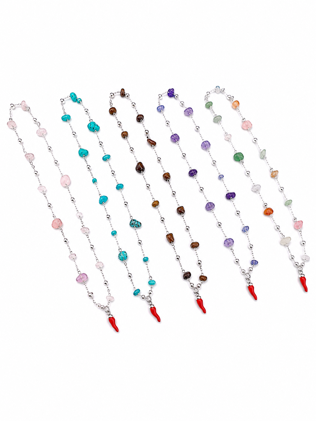 Collana Cristalli & Peperoncino