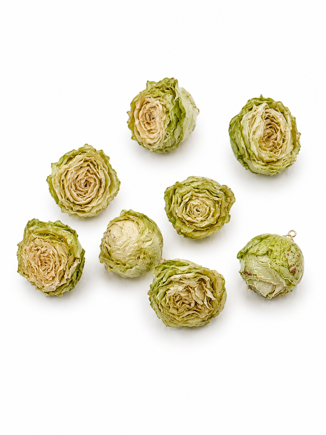 CIONDOLO Rosa Naturale Verde Chiaro