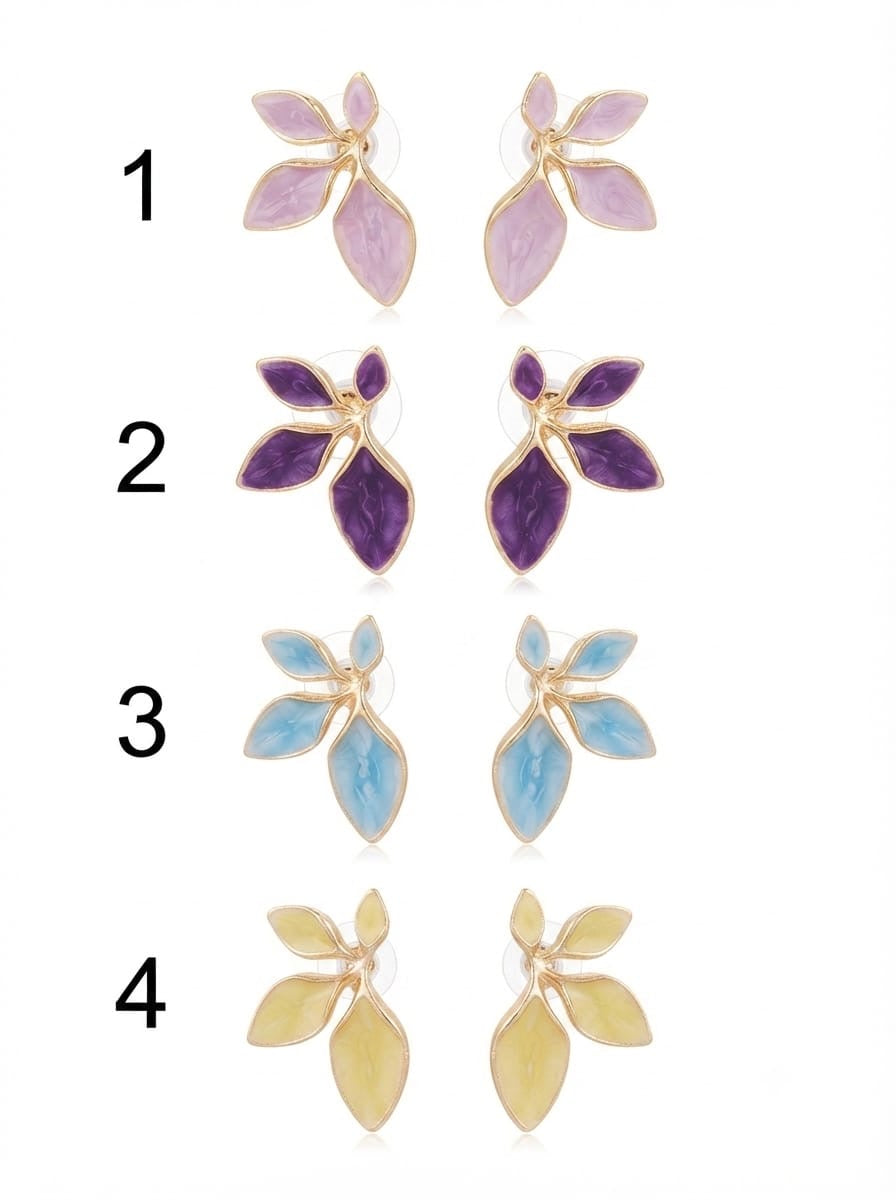 Orecchini Flow Smaltati