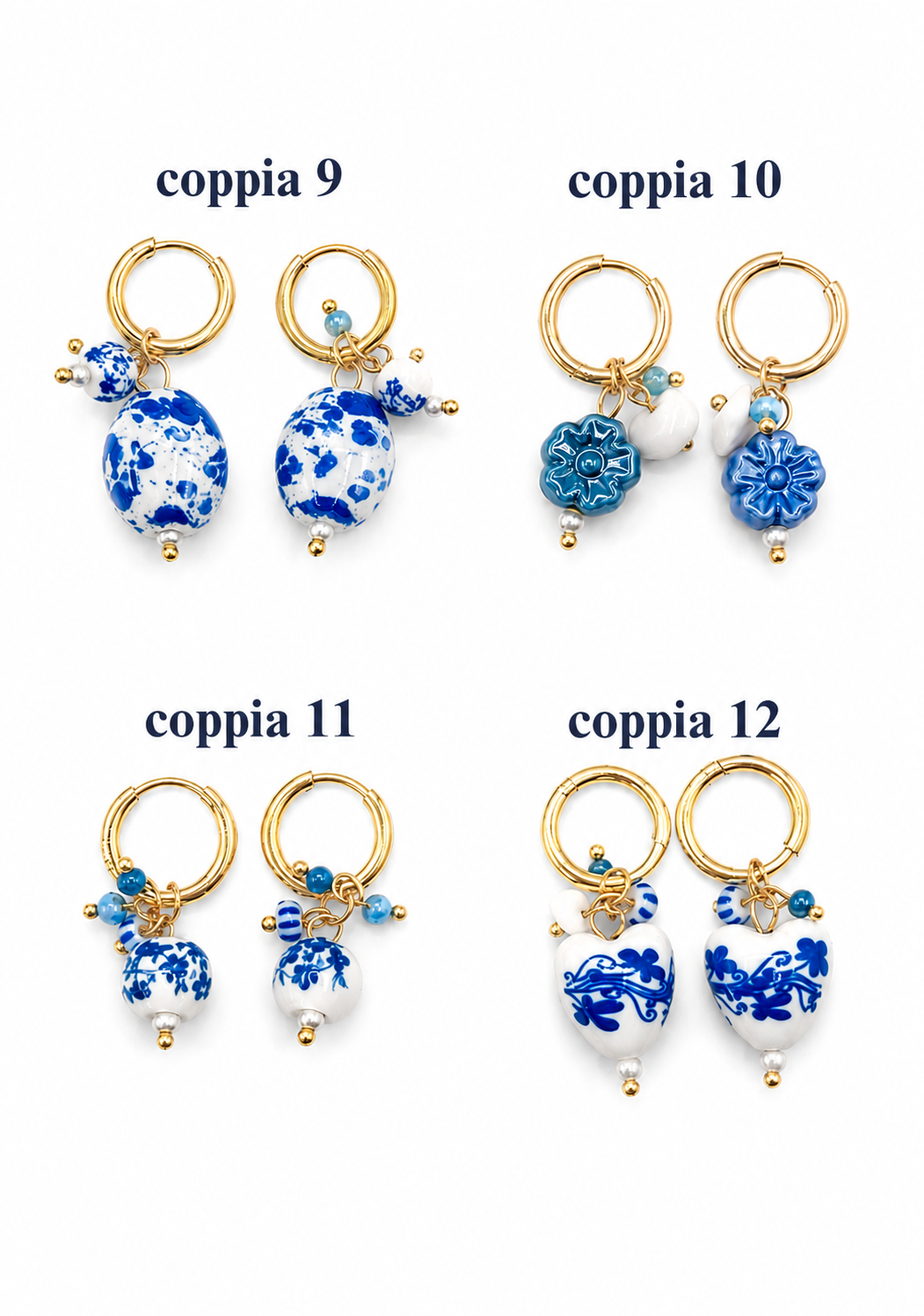 Orecchini Santorini Blue