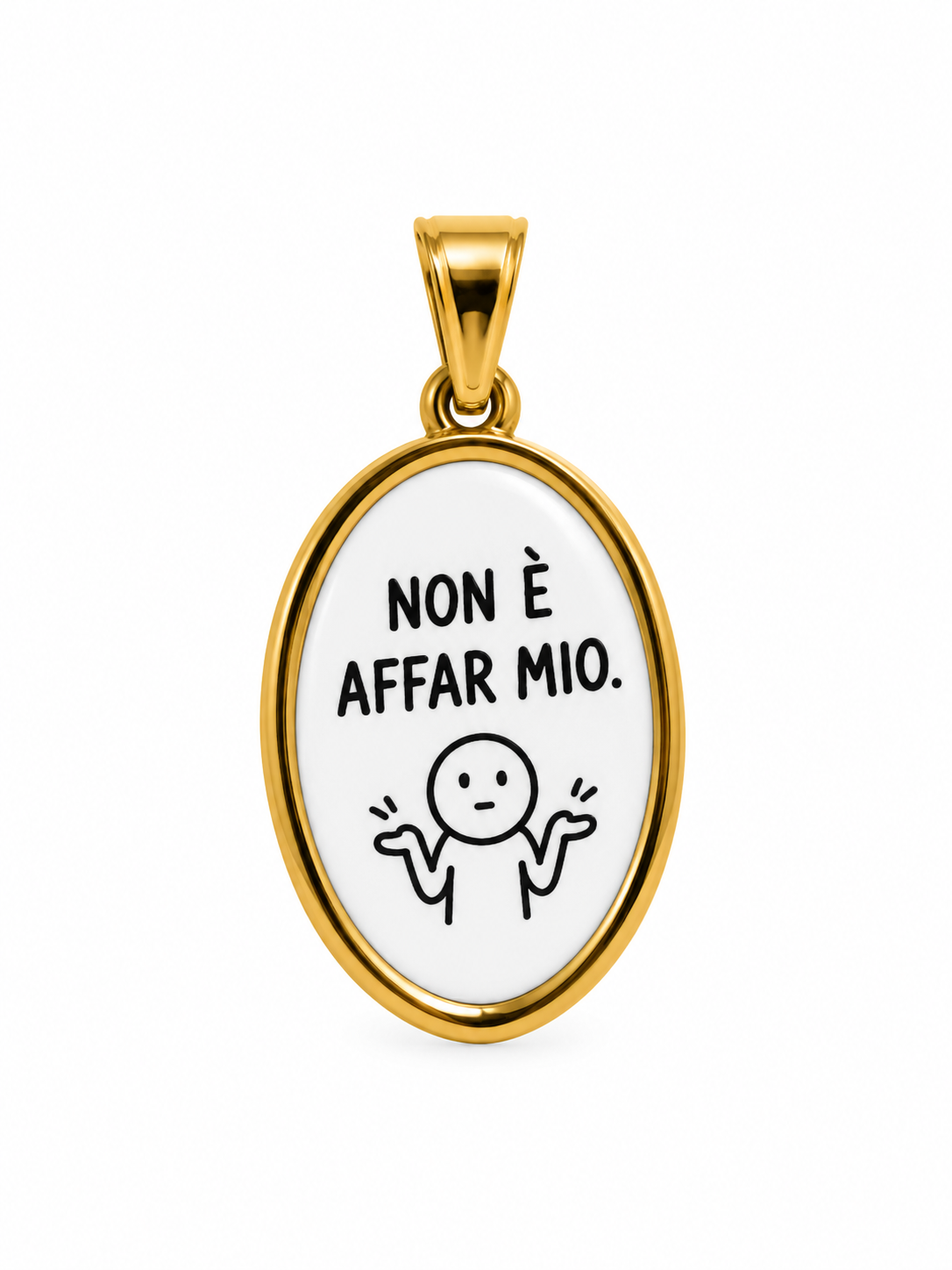 CIONDOLO OVALE FRASI