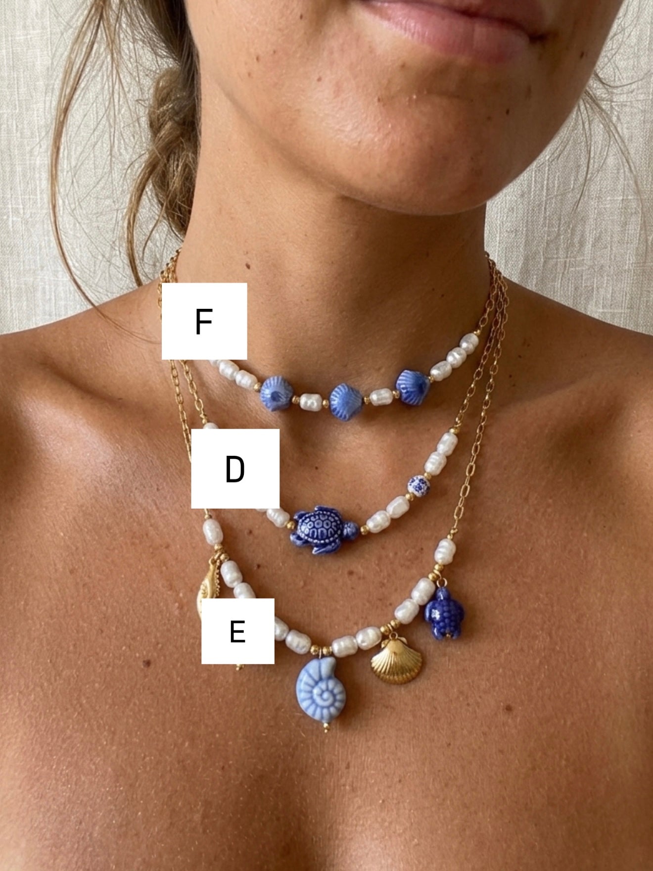 Collana Santorini Blue