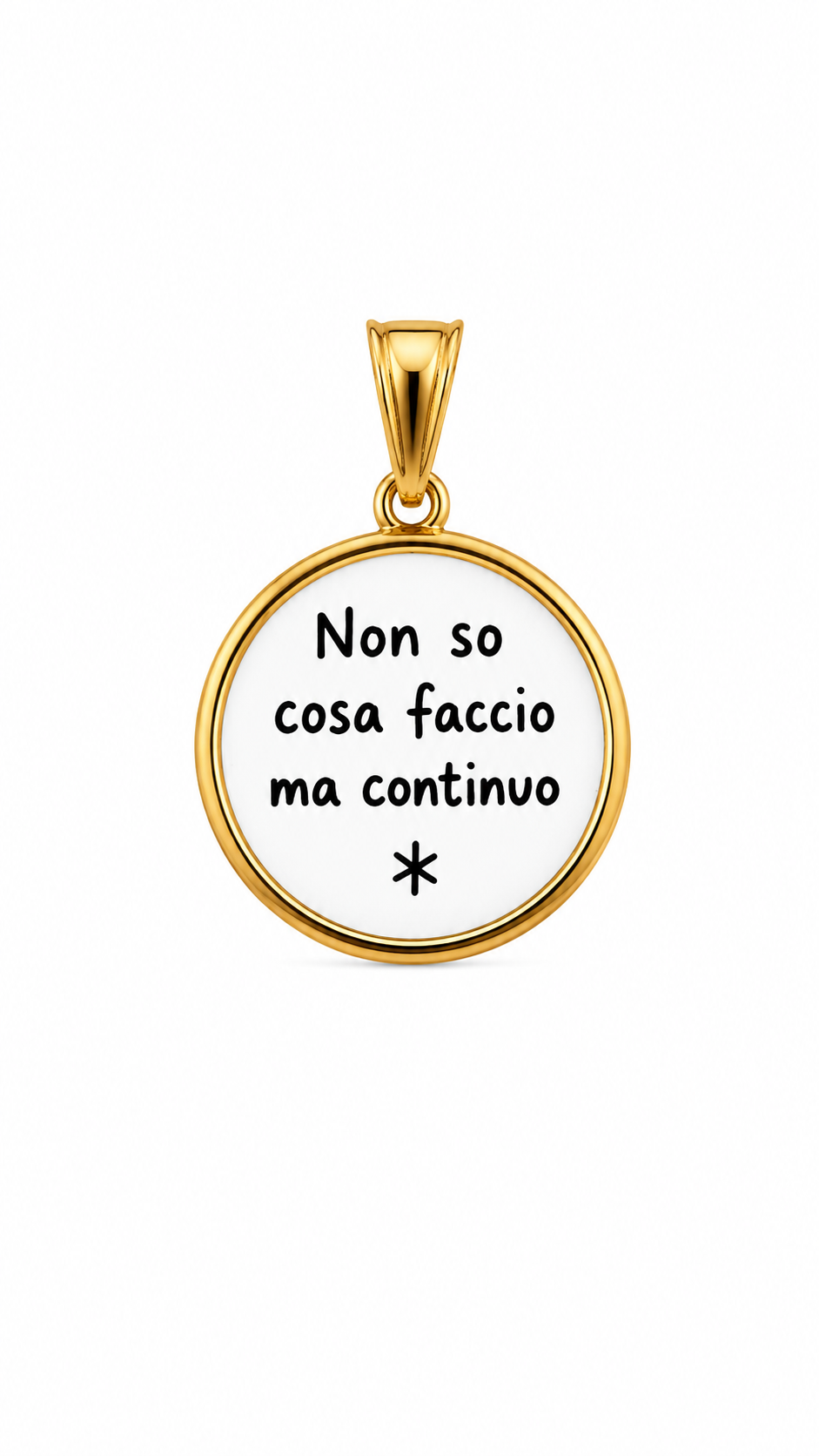 CIONDOLO TONDO FRASI