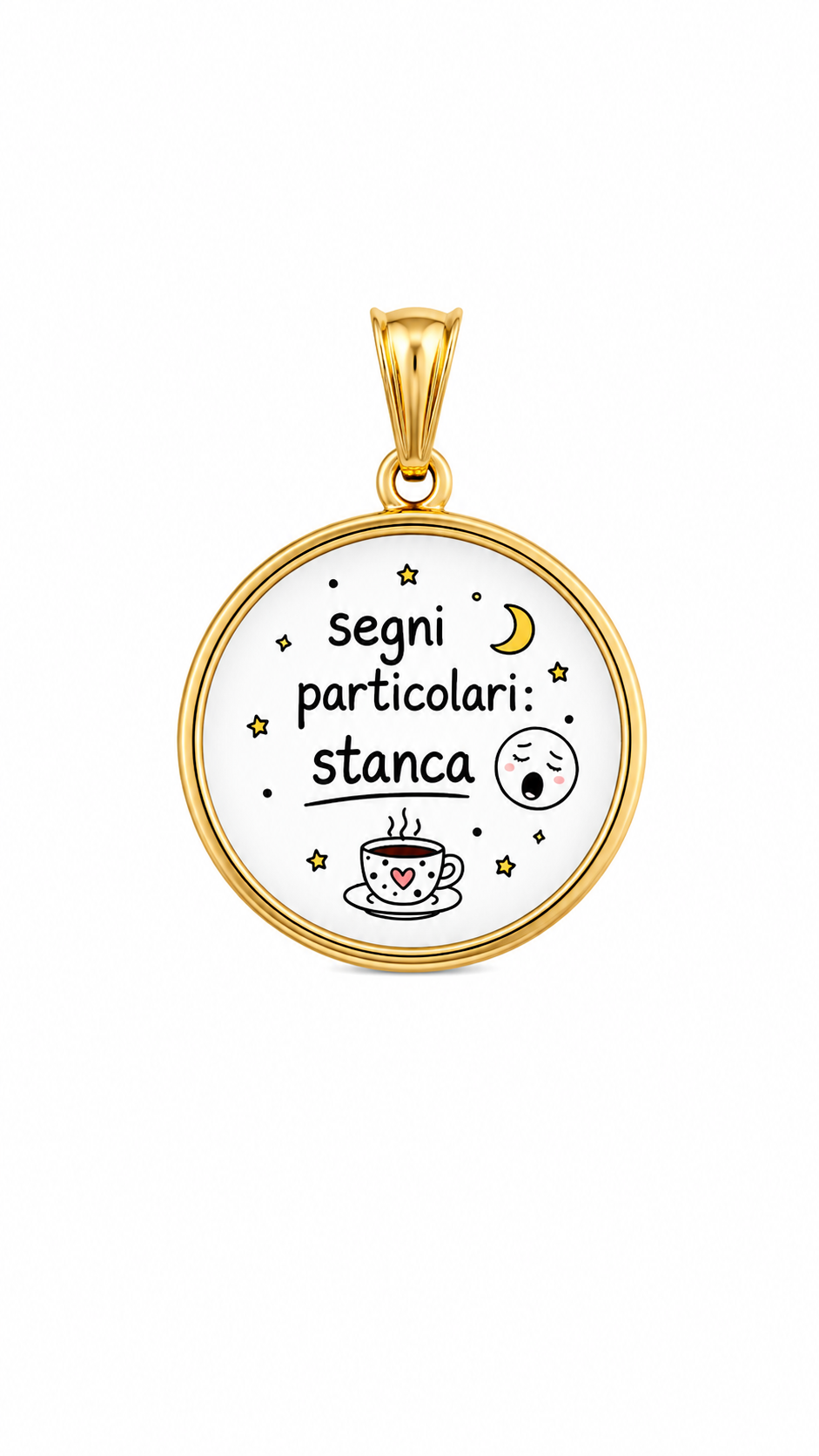 CIONDOLO TONDO FRASI