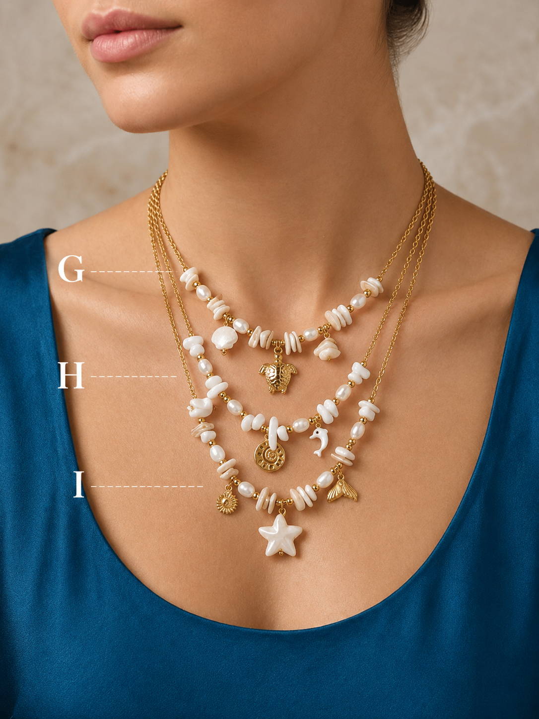 Collana Santorini White