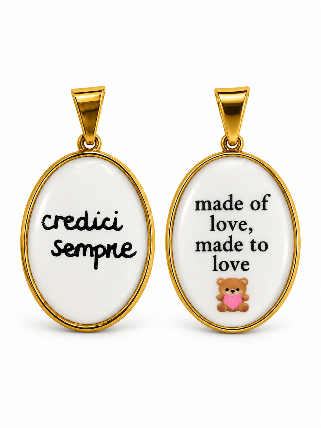 CIONDOLO OVALE FRASI