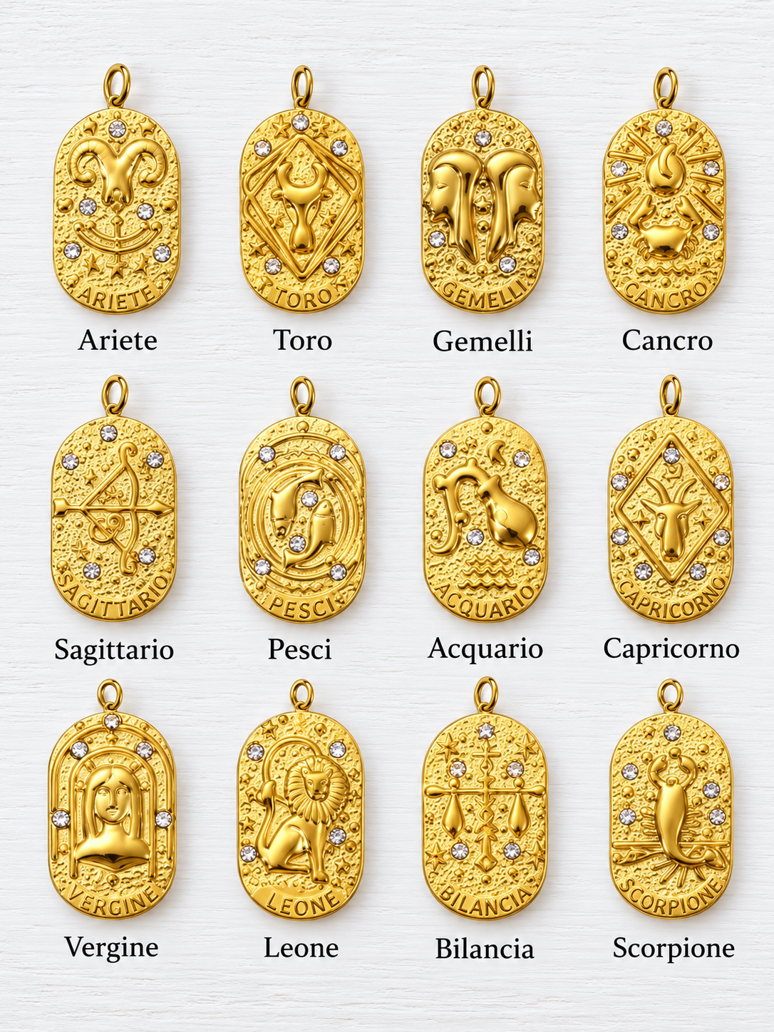 CIONDOLO SEGNI ZODIACALI