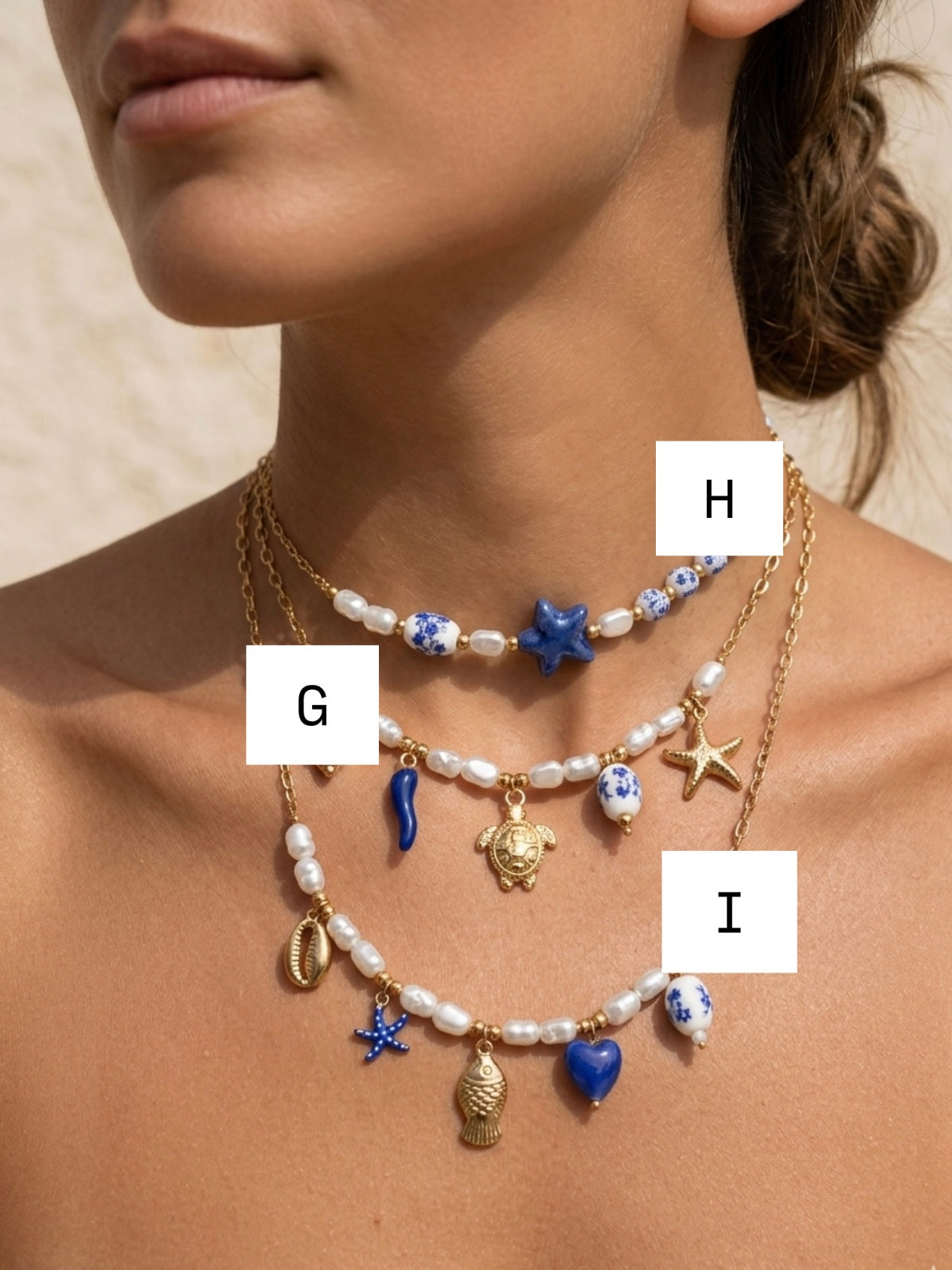 Collana Santorini Blue