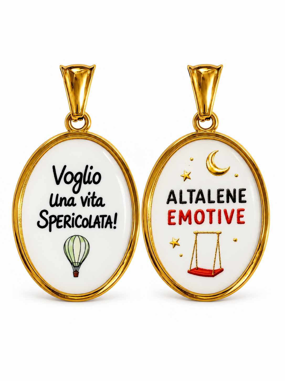 CIONDOLO Ovale FRASI