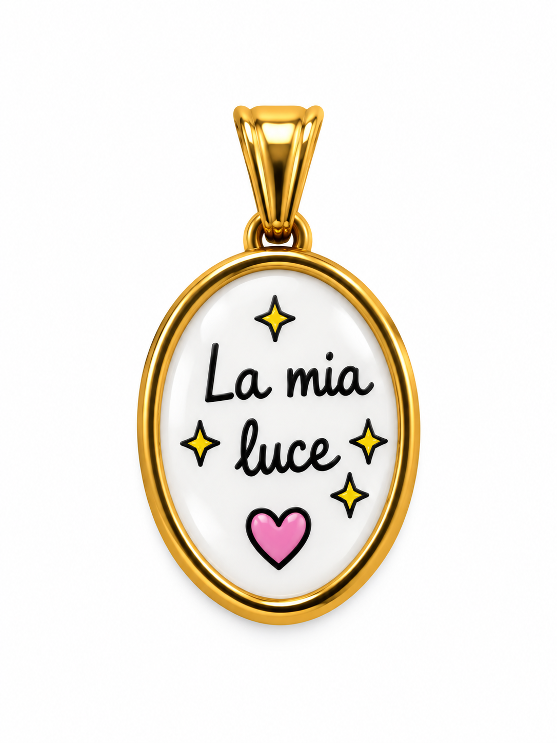 CIONDOLO OVALE FRASI
