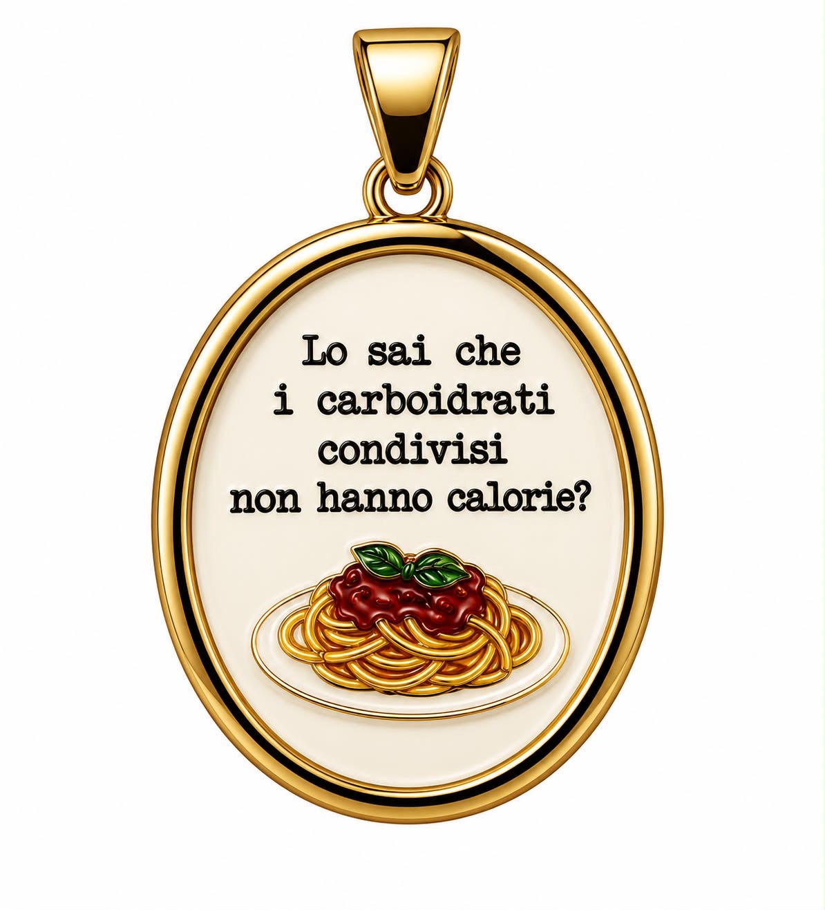 Ciondolo LO SAI I CARBOIDRATI....