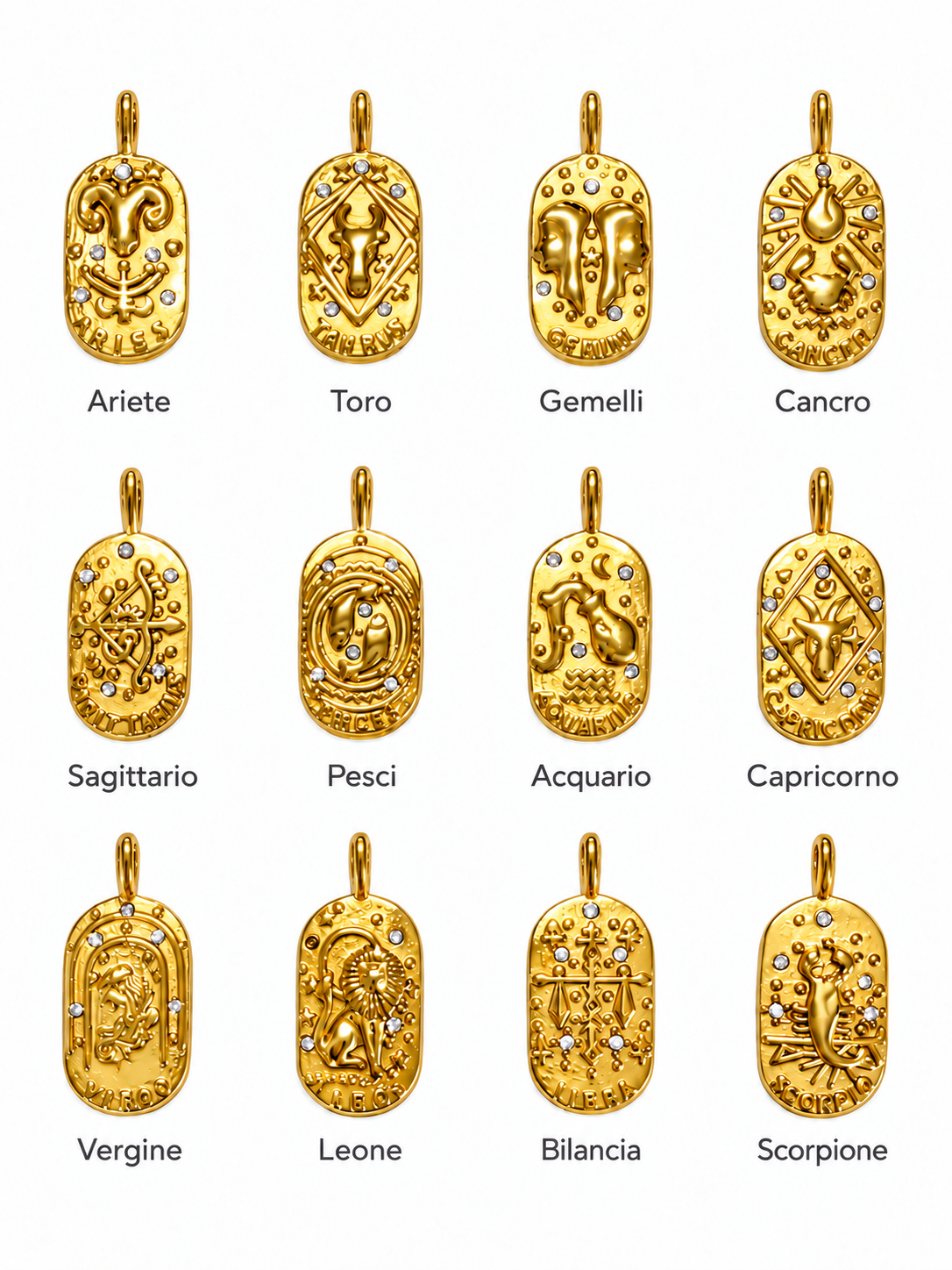 CIONDOLO SEGNI ZODIACALI