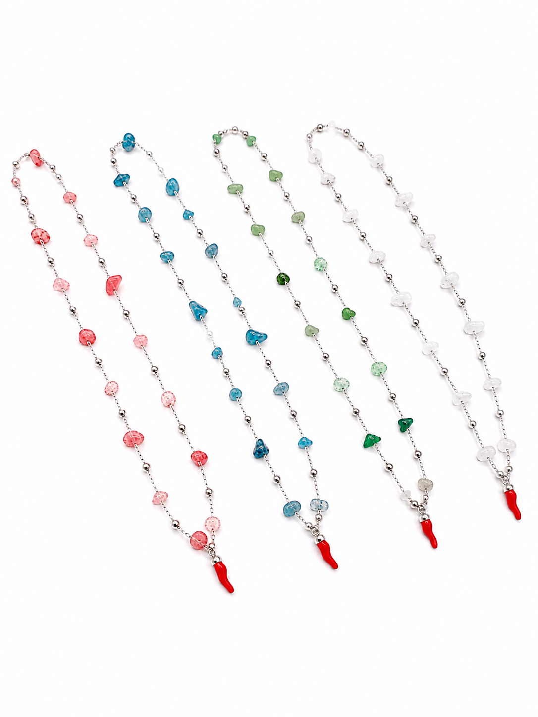 Collana Cristalli & Peperoncino