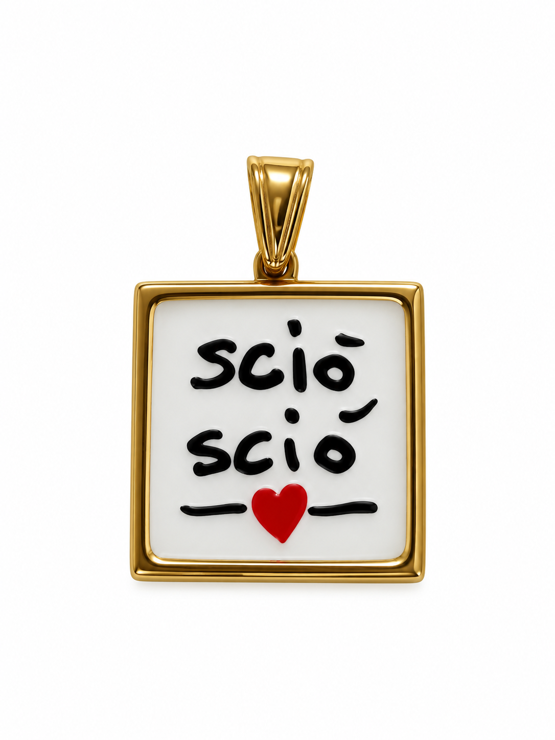 CIONDOLO QUADRATO FRASI