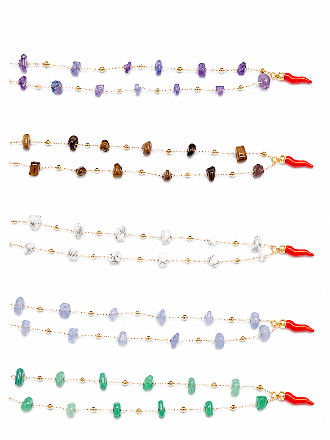 Collana Cristalli & Peperoncino