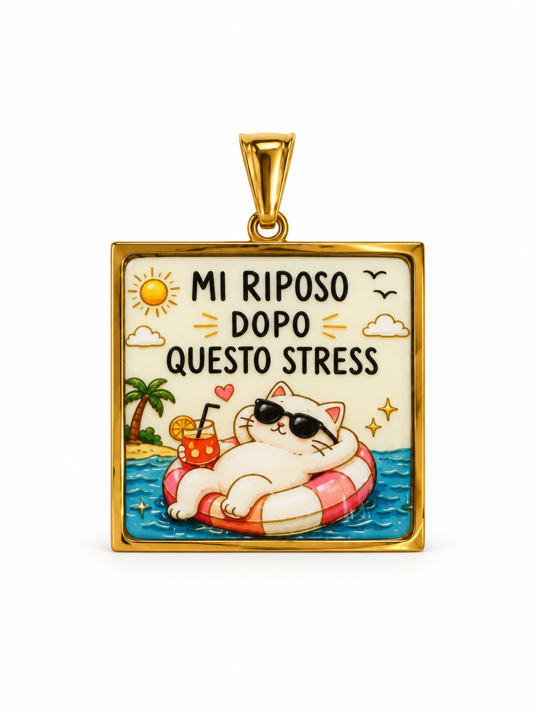 CIONDOLO FRASI QUADRATO