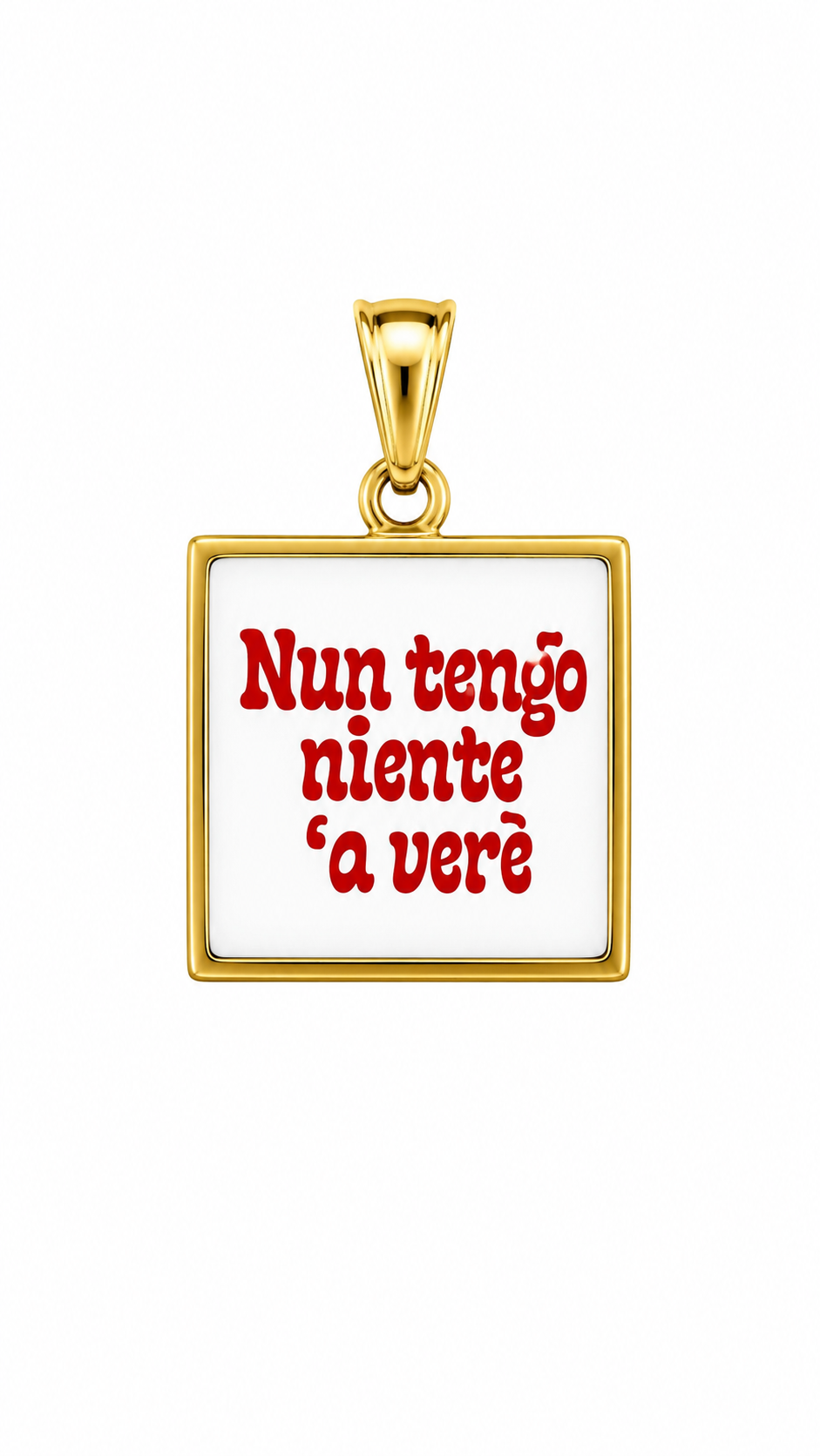 CIONDOLO QUADRATO FRASI