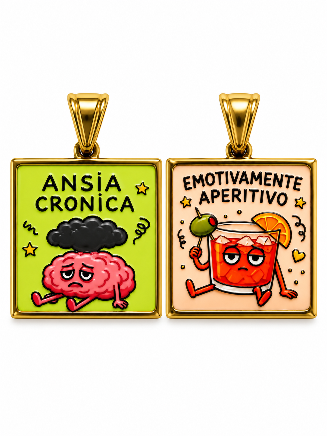 CIONDOLO QUADRATO FRASI