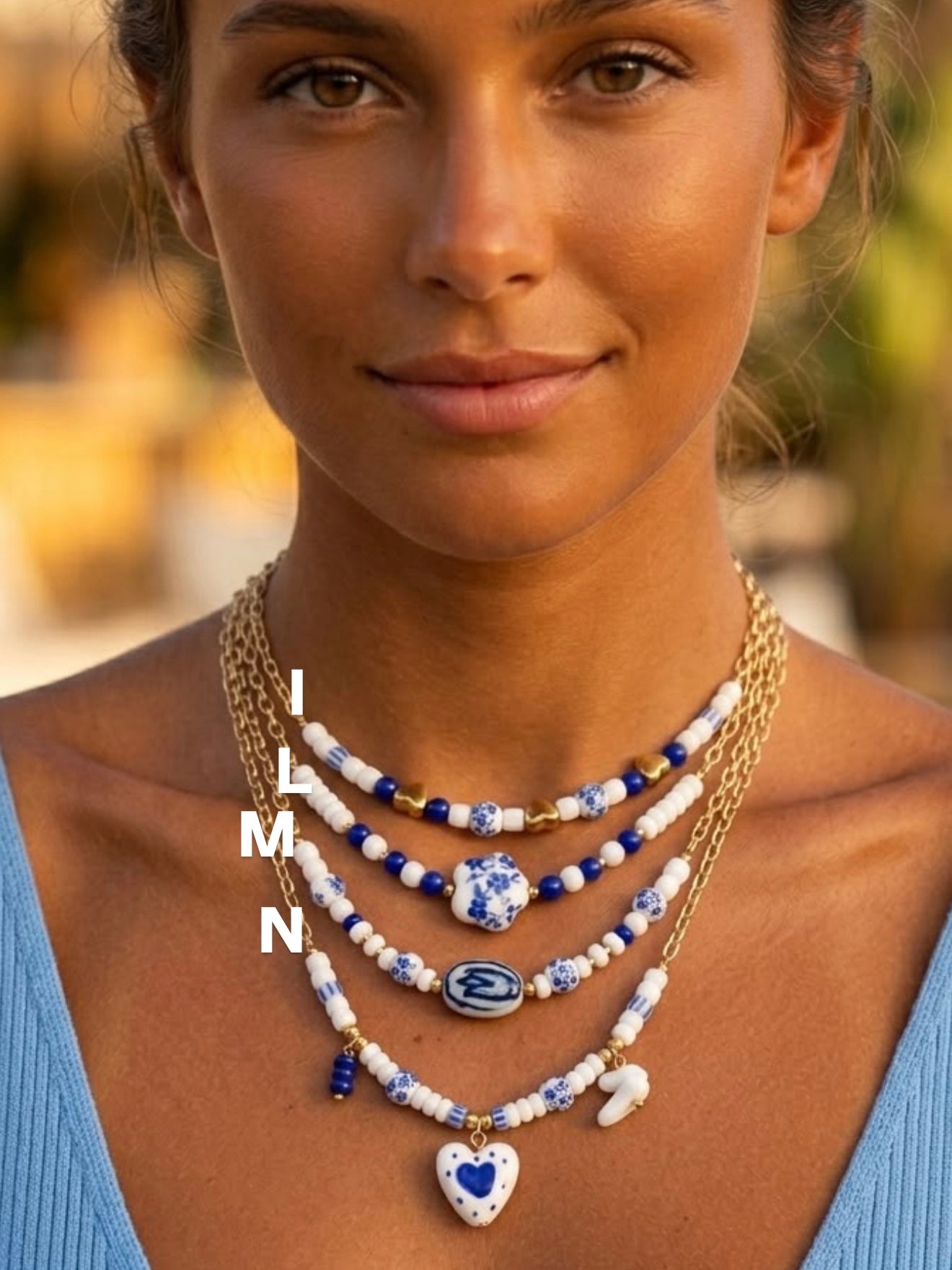Collana SANTORINI BLUE & WHITE
