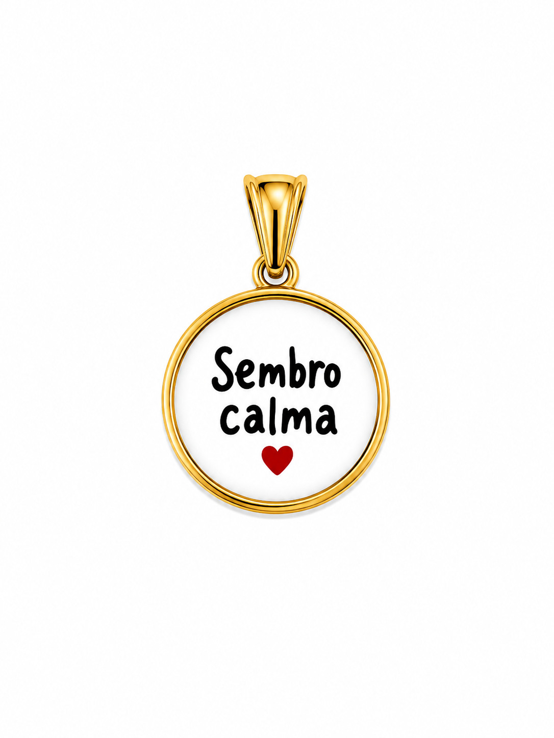 CIONDOLO TONDO FRASE
