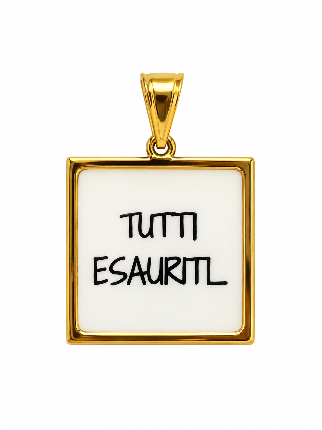 CIONDOLO QUADRATO FRASI