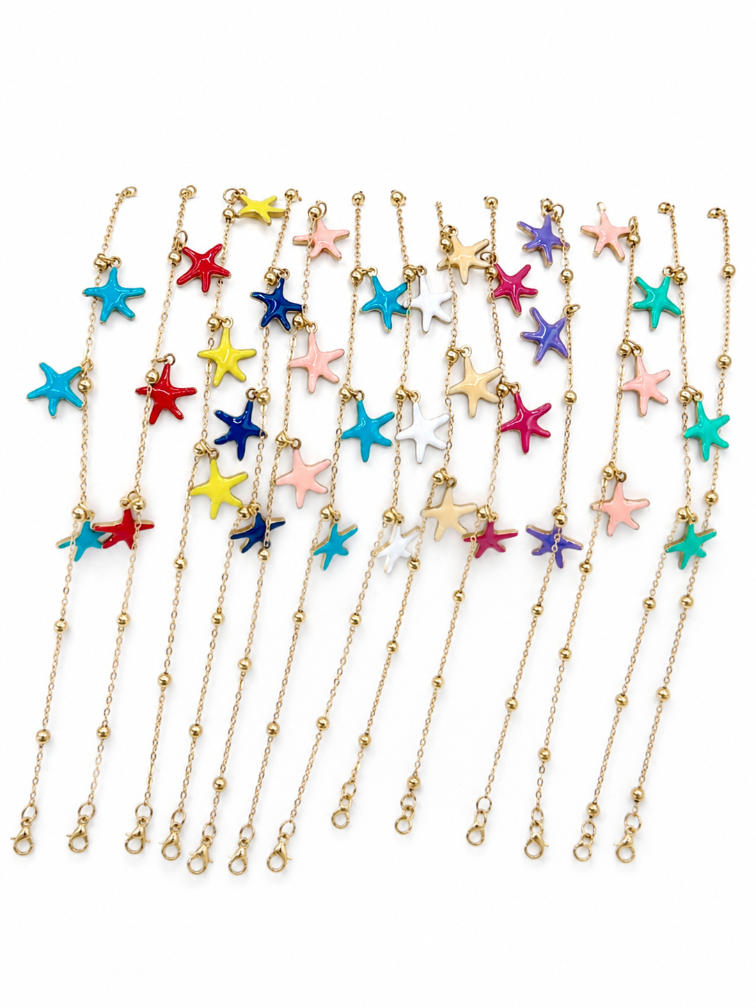 Cavigliera Stelle Colors Gold