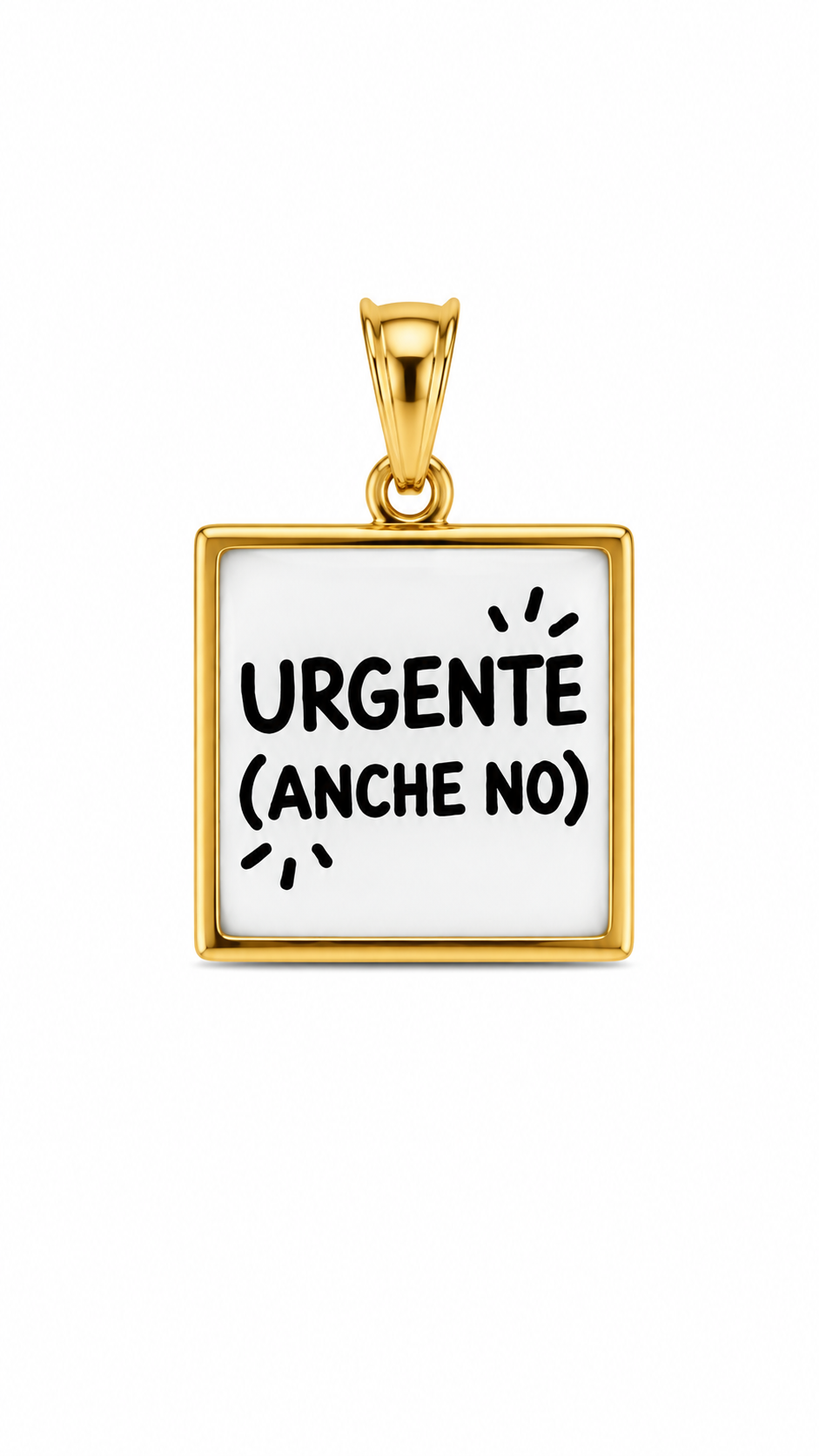 CIONDOLO QUADRATO FRASI