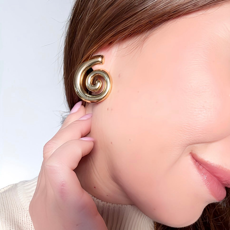 Orecchini Vortice Gold