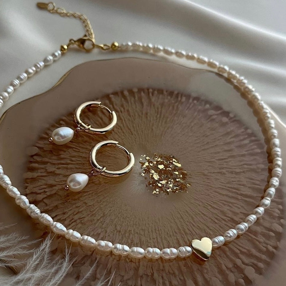 Collana Perle Fiume LOVE - Scintille Accessori