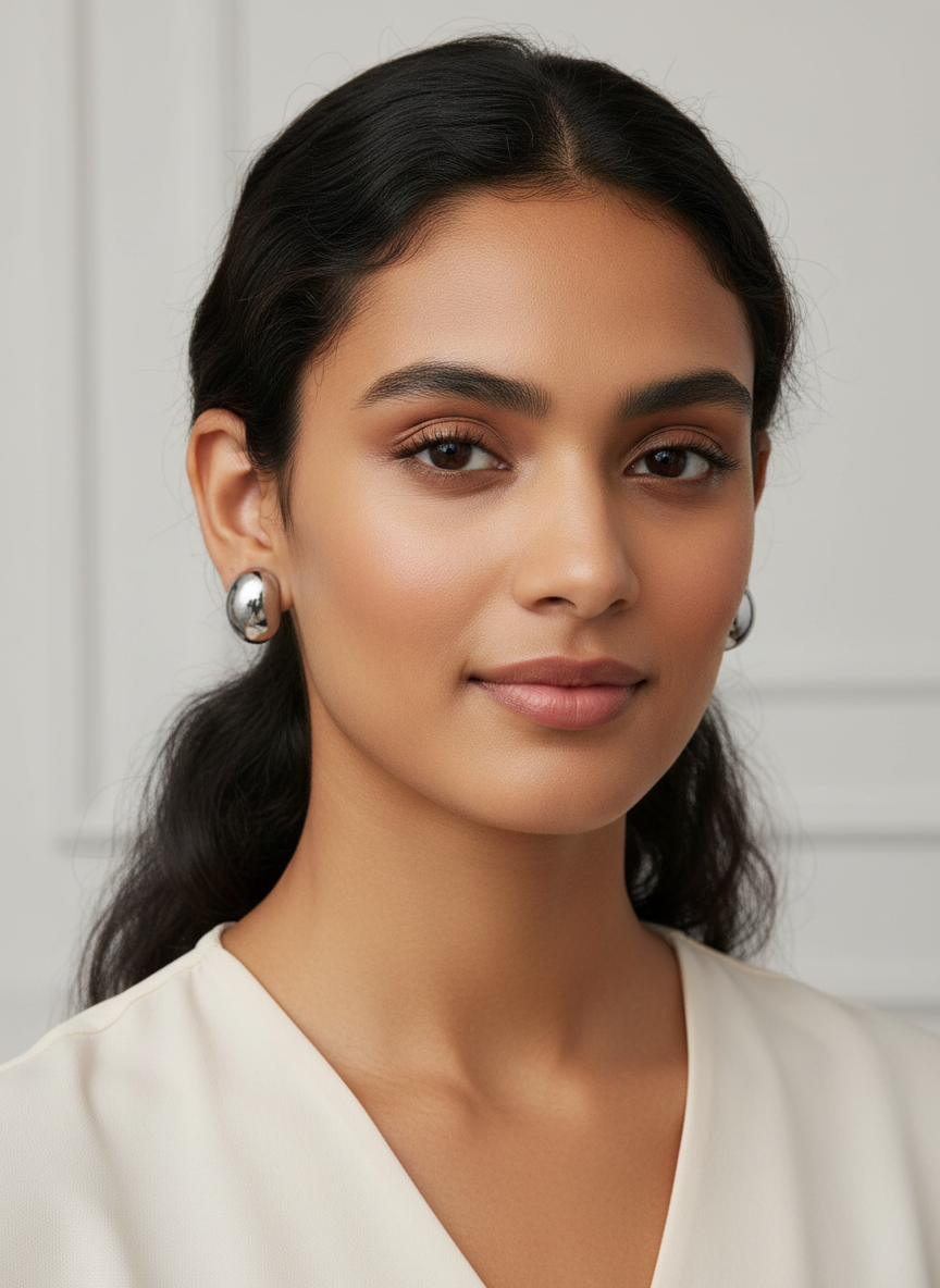 Orecchini Ovale Steel