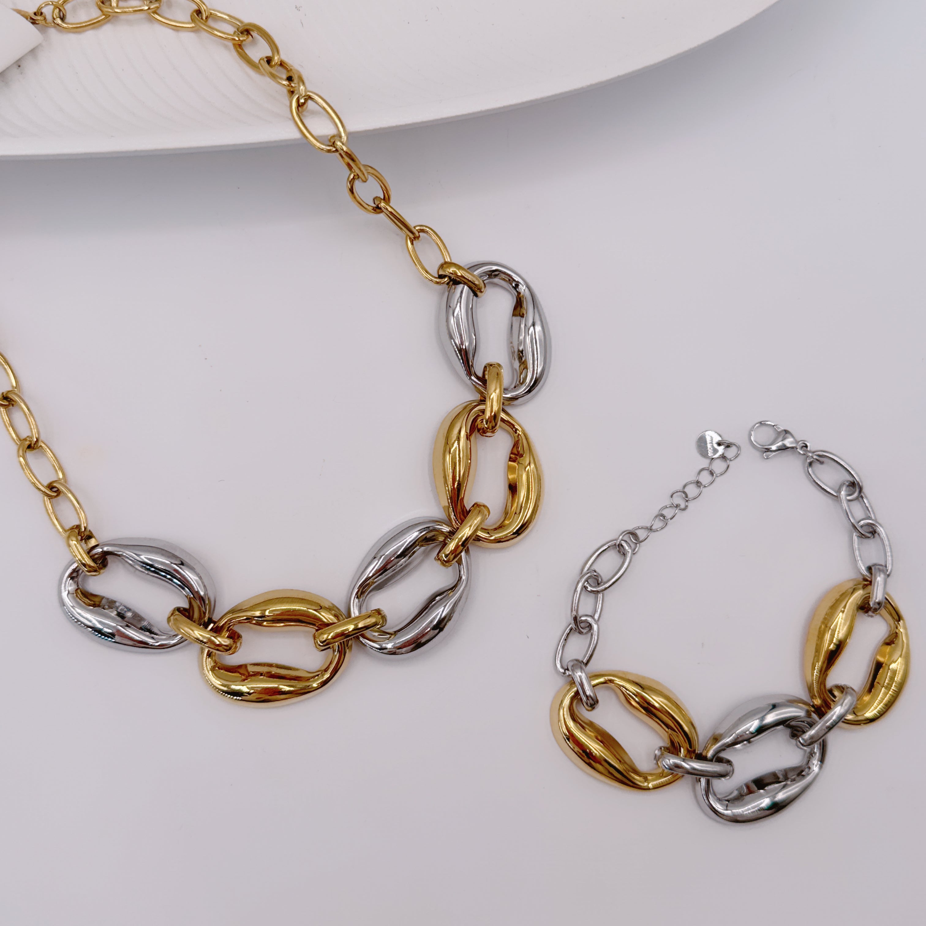 Bracciale Catena Bicolor