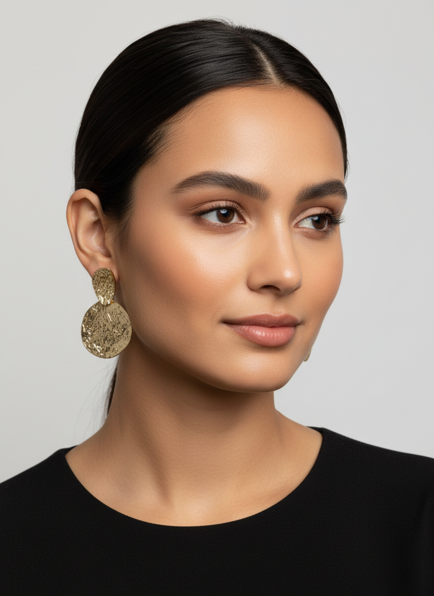 Orecchini Satin Martellato