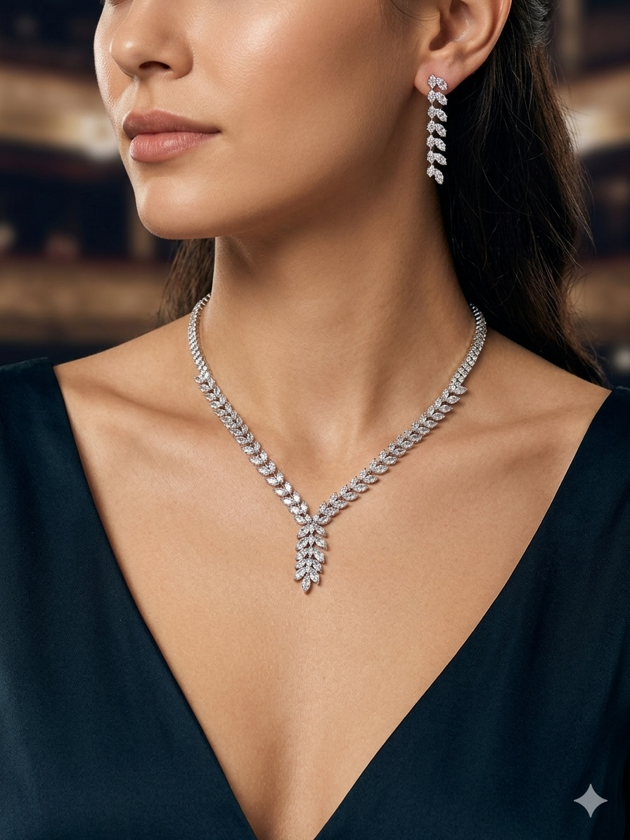 Completo Orecchini & Collana Luxury