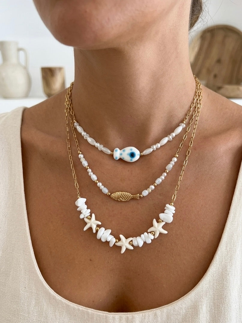 Collana Santorini White