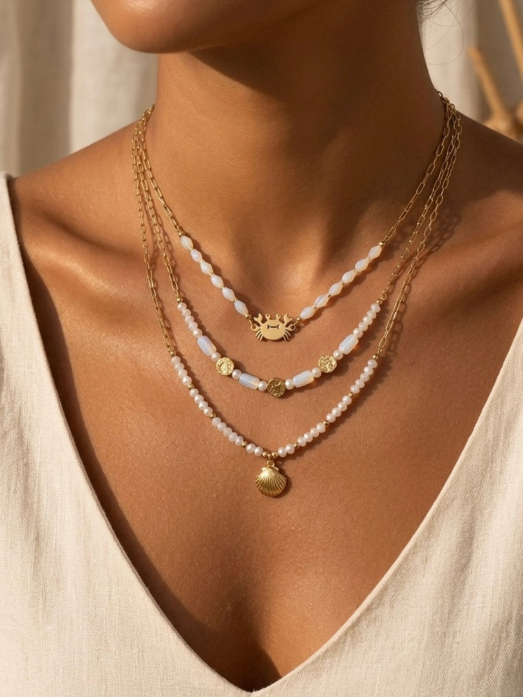 Collana Santorini White