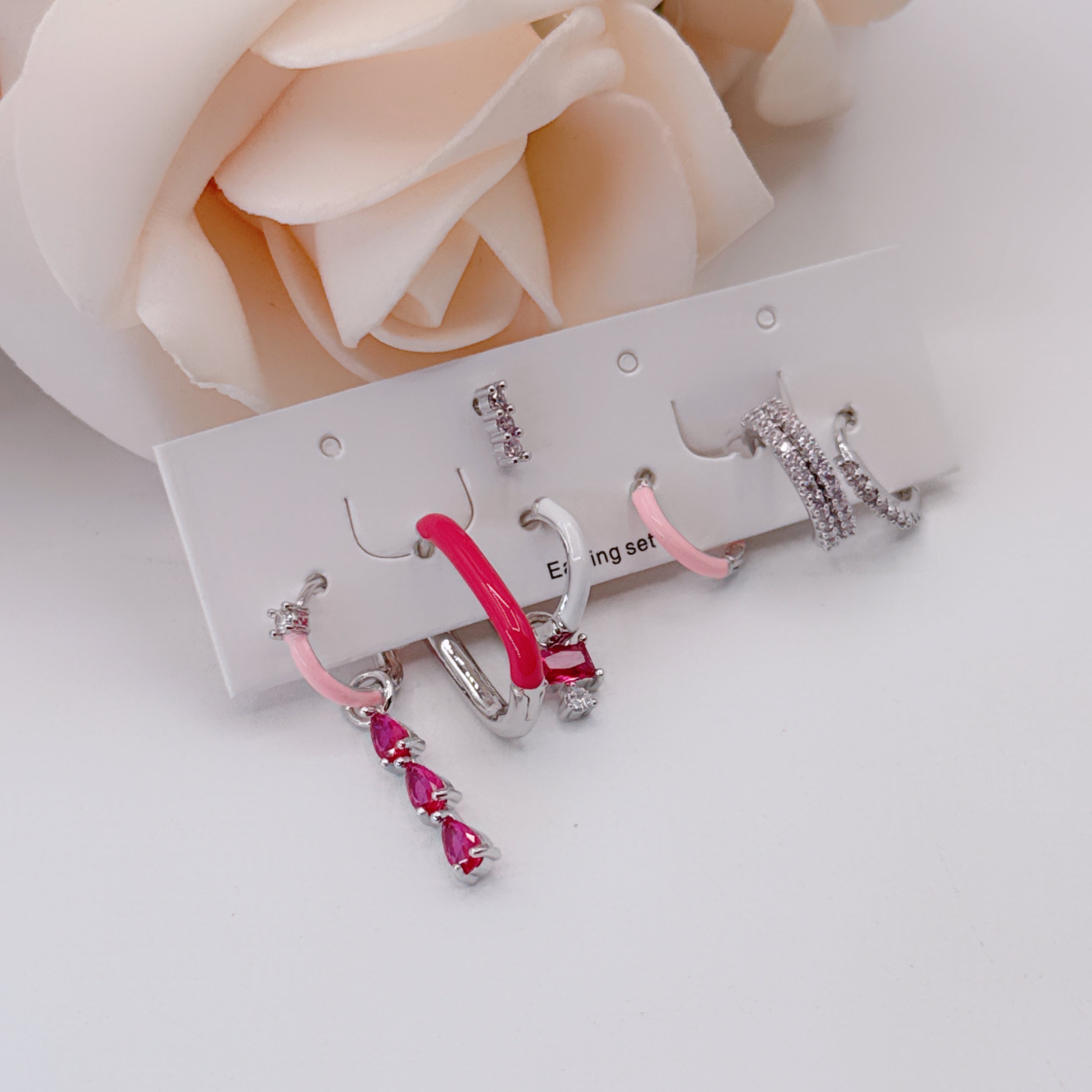 Set Orecchini Pink Lady