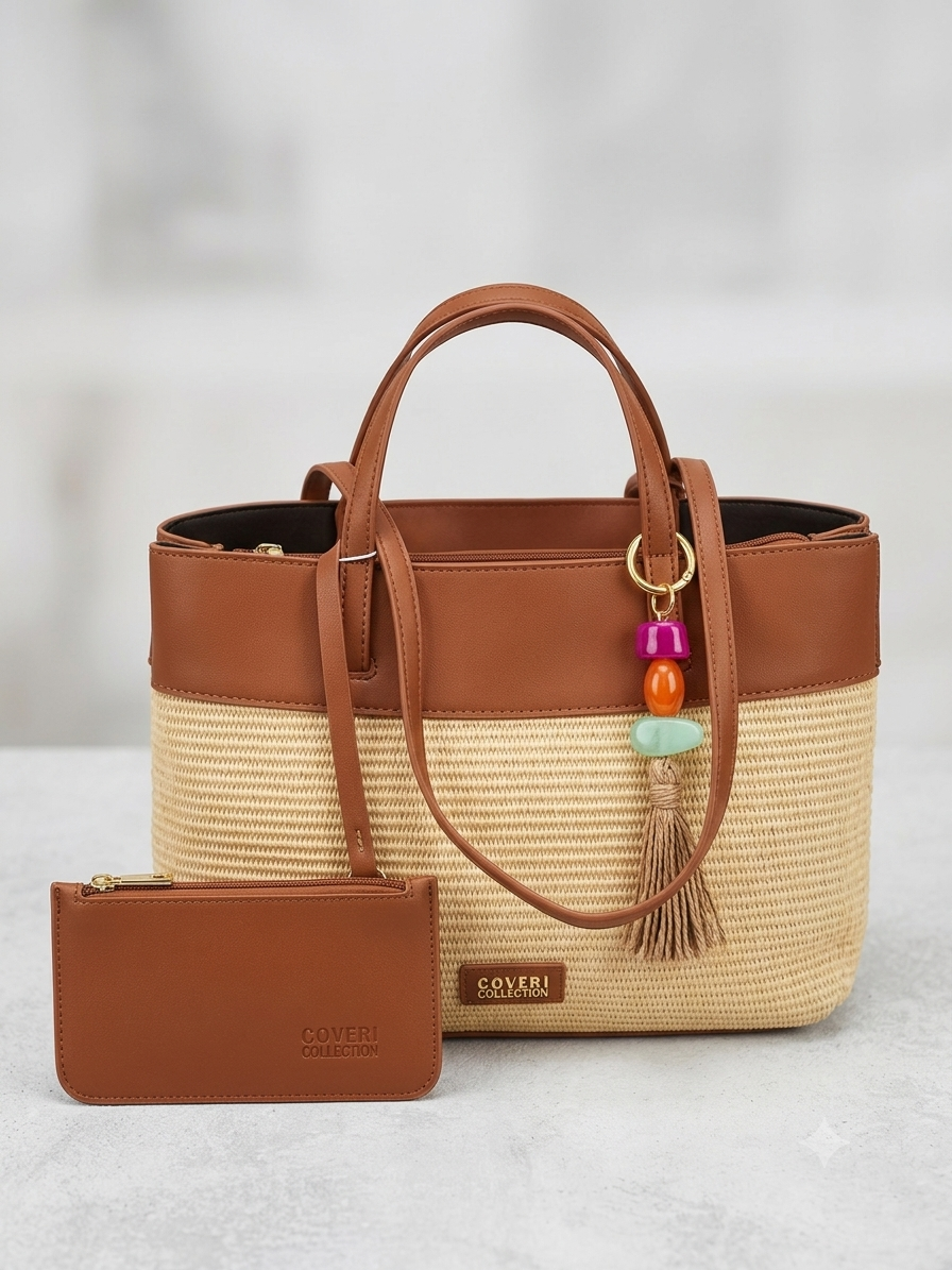 COVERI COLLECTION Borsa Rafia
