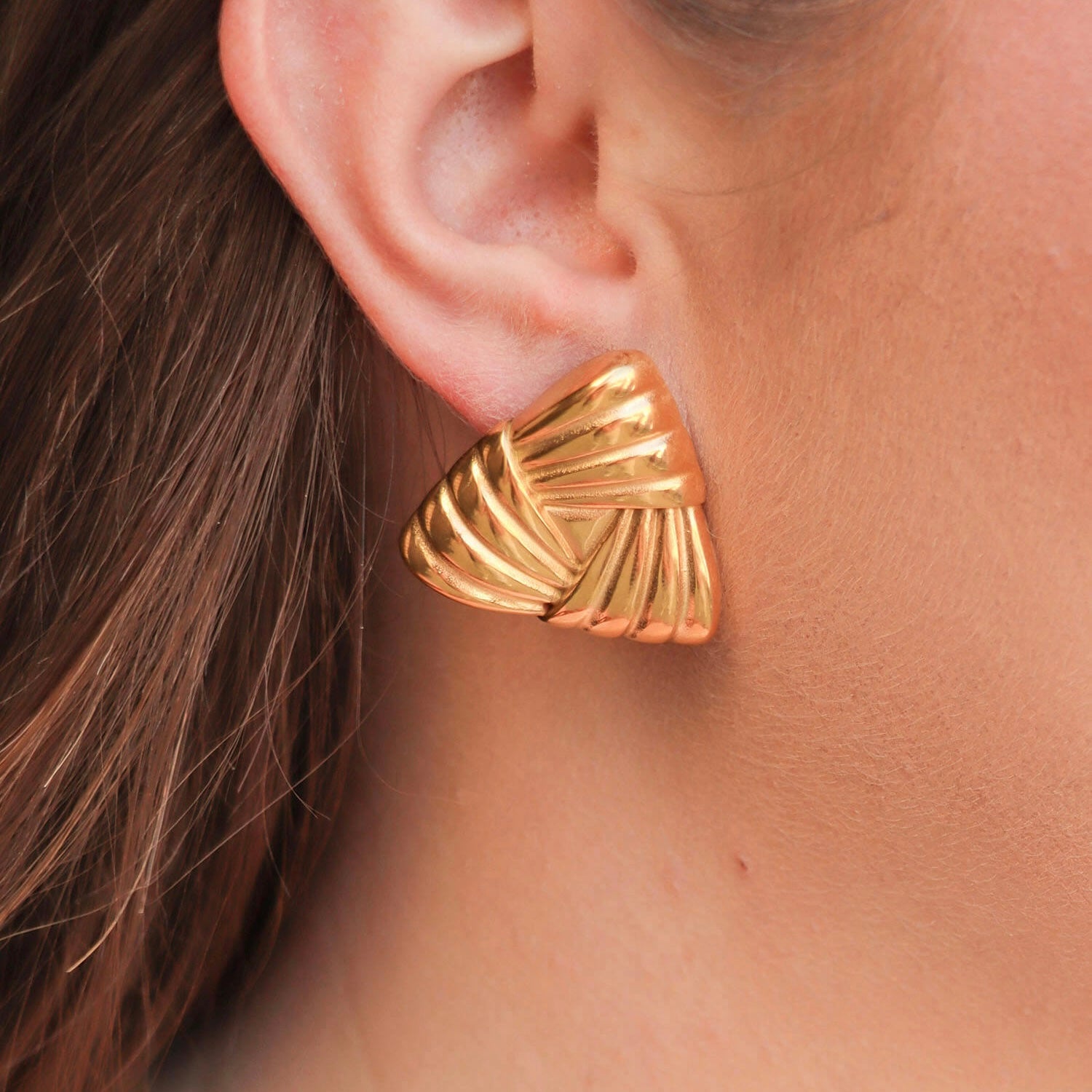 Orecchini Triangle Intreccio.