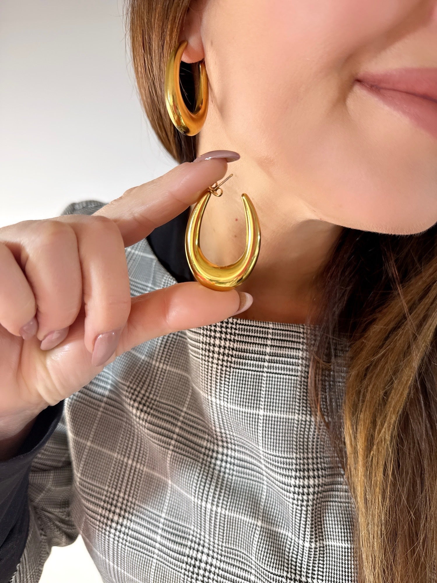 Orecchini Cerchio Ovale