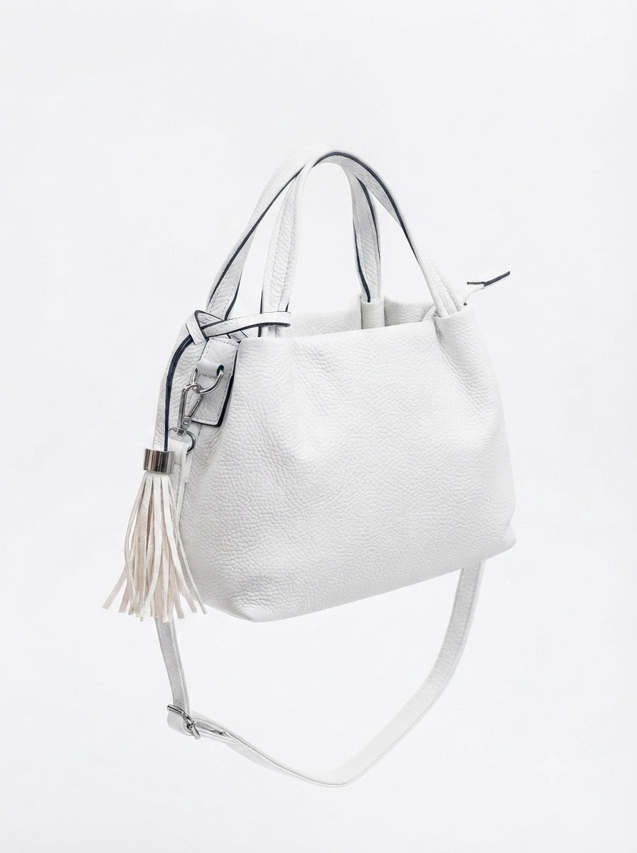 Borsa White Peonia