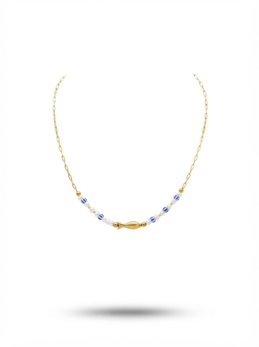 Collana SANTORINI White e Blue