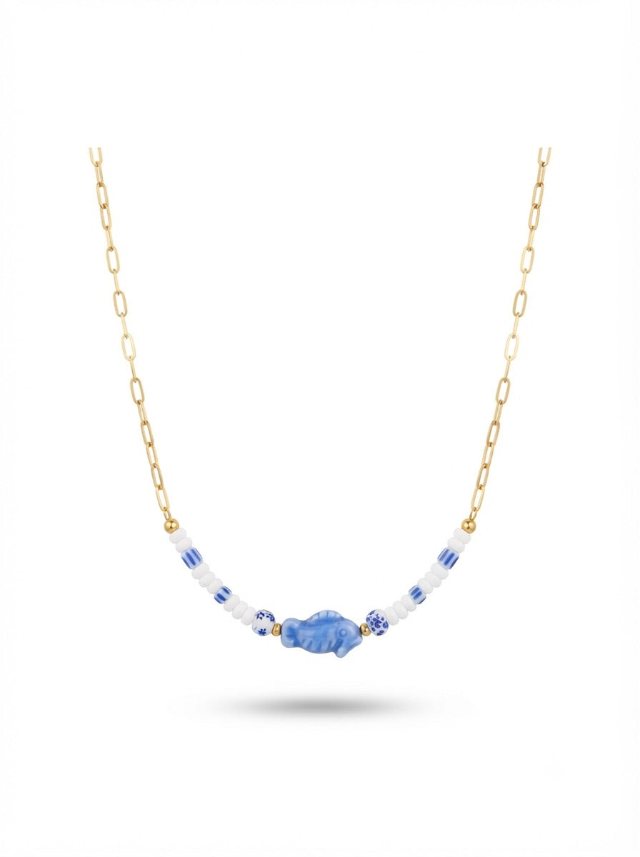 Collana SANTORINI White e Blue