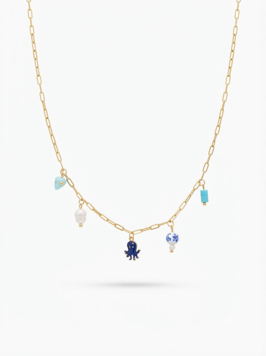 Collana SANTORINI White & Blue