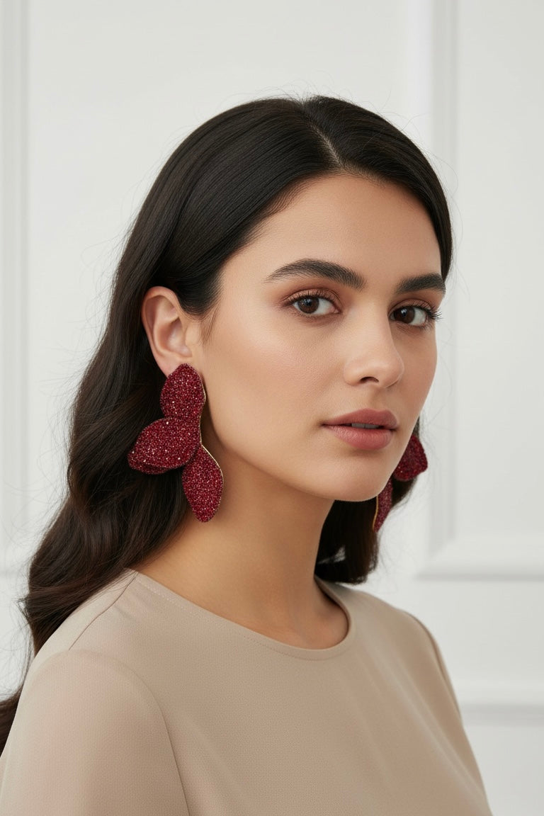 Orecchini Flowers Rouge