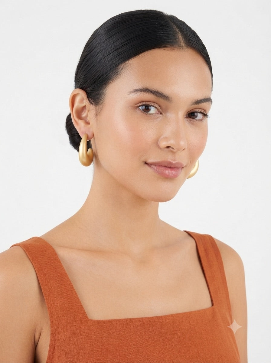 Orecchini Ovale Satin