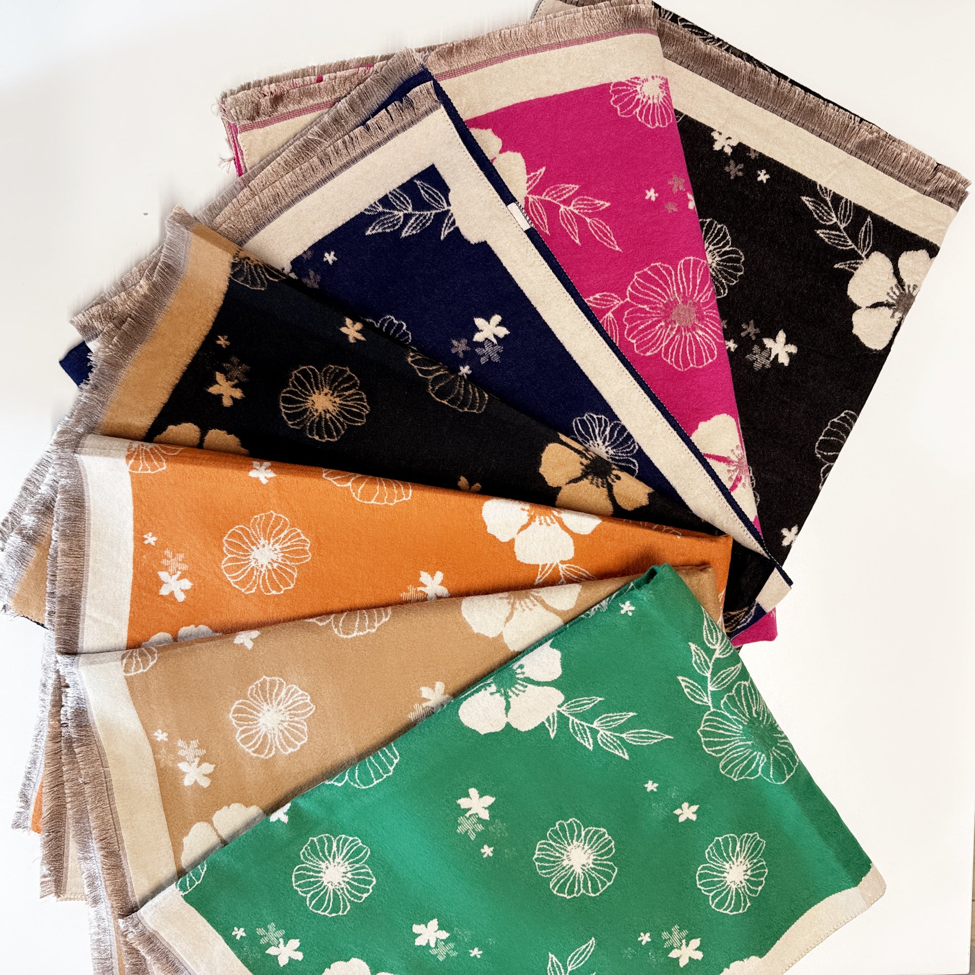 Sciarpa Flowers Double -FACE