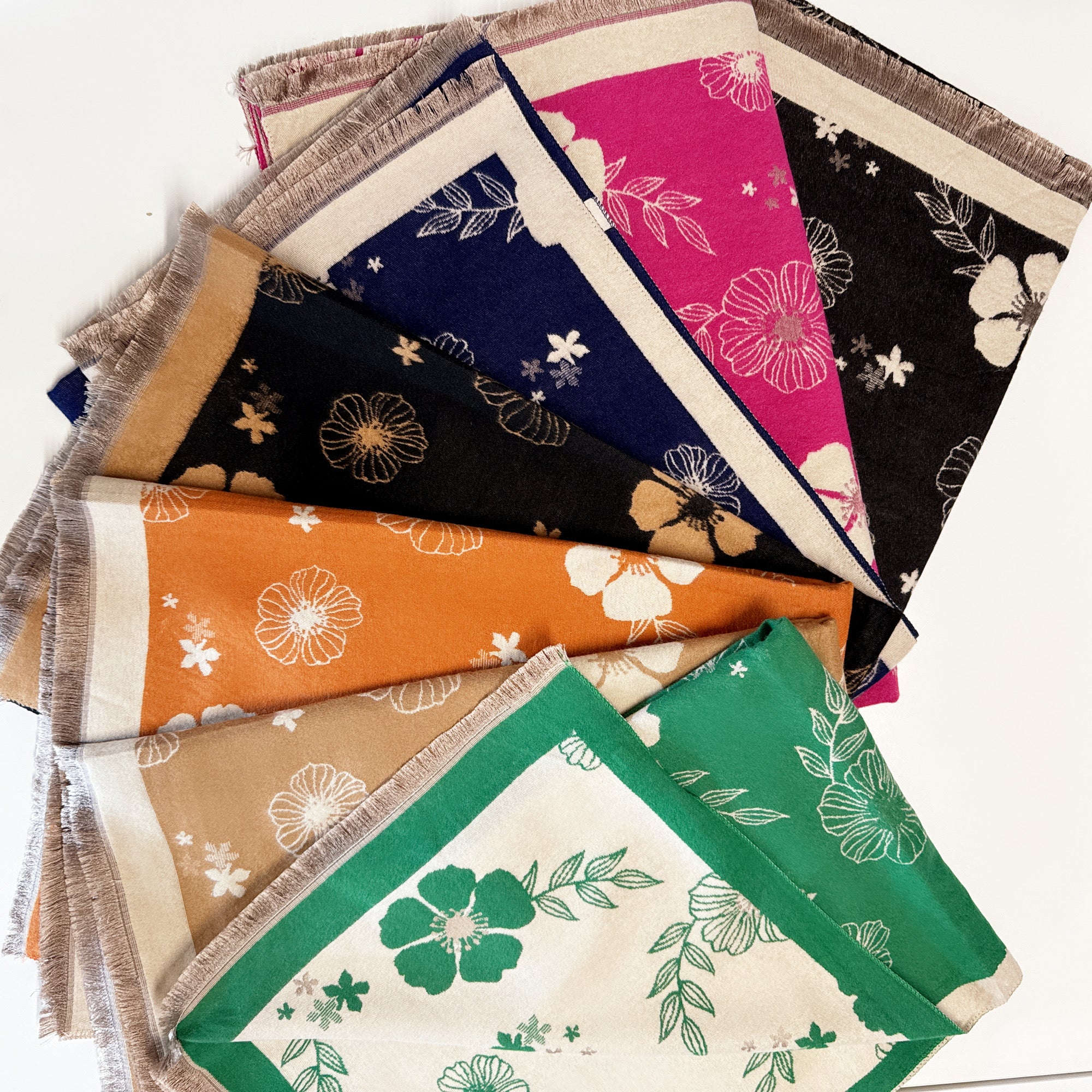 Sciarpa Flowers Double -FACE