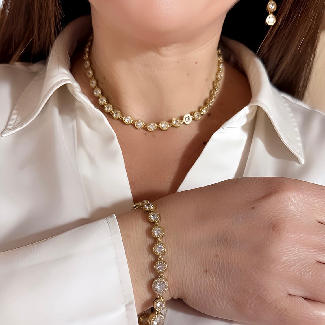 Completo Swarovski Gold